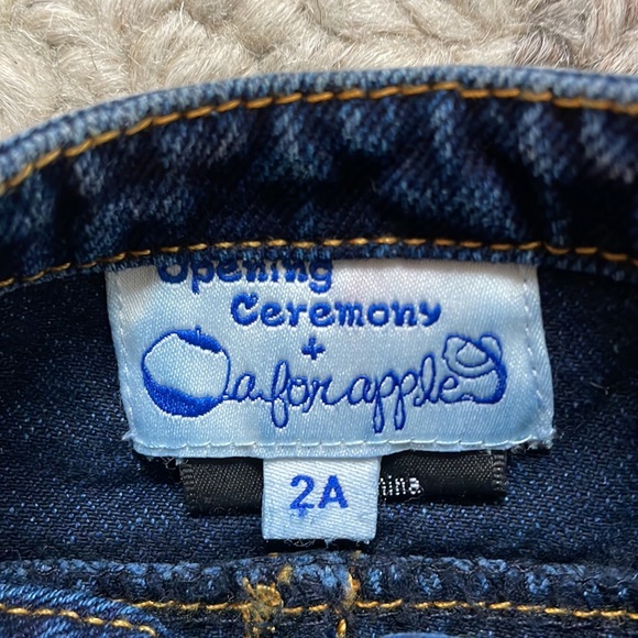 *Rare* Opening Ceremony X A for Apple Denim Jacket size 2A (9-12 mos) - Picture 4 of 8